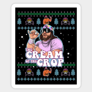 Macho The Cream of The Crop Wrestling Ugly Xmas Christmas Sticker